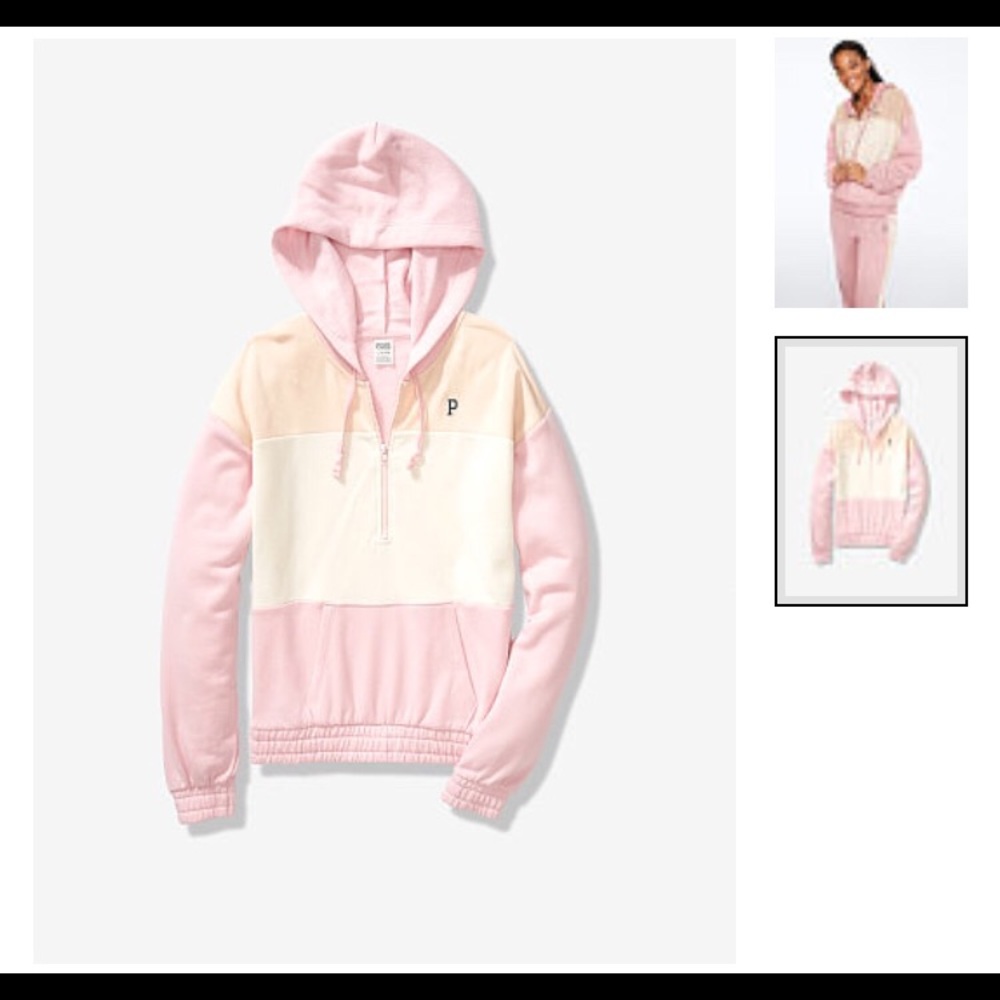 PINK Colorblock Pullover/pants large - Picture 4 of 4